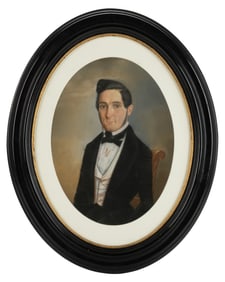 AMERICAN SCHOOL (19TH CENTURY) PORTRAIT OF A YOUNG MAN