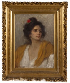 VITORRIO TESSARI (AMERICAN, 1860-1940) PORTRAIT OF A LADY