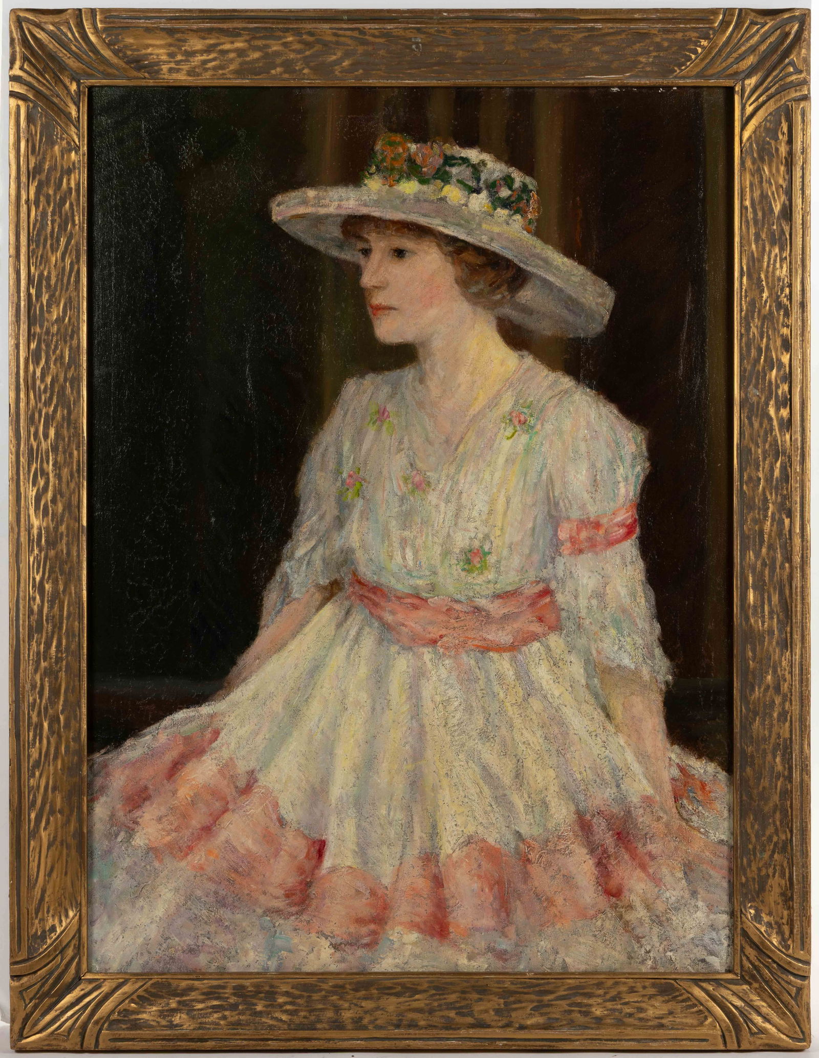 AMERICAN SCHOOL (20TH CENTURY) PORTRAIT OF A LADY (1 of 6)