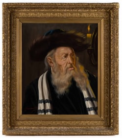 CONTINENTAL SCHOOL (20TH CENTURY) PORTRAIT OF A RABBI