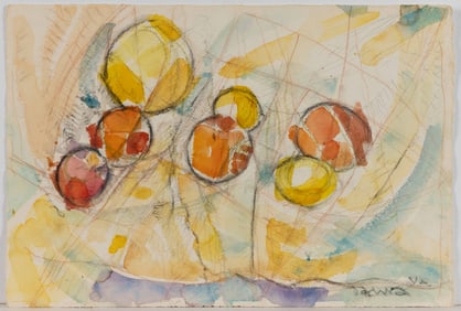 PIERRE FRANCIS DAURA (ROCKBRIDGE CO., VIRGINIA, 1896-1976) EXPRESSIONIST STILL-LIFE PAINTING