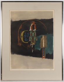JOHNNY FRIEDLAENDER (GERMAN-FRENCH 1912-1992) ABSTRACT PRINT