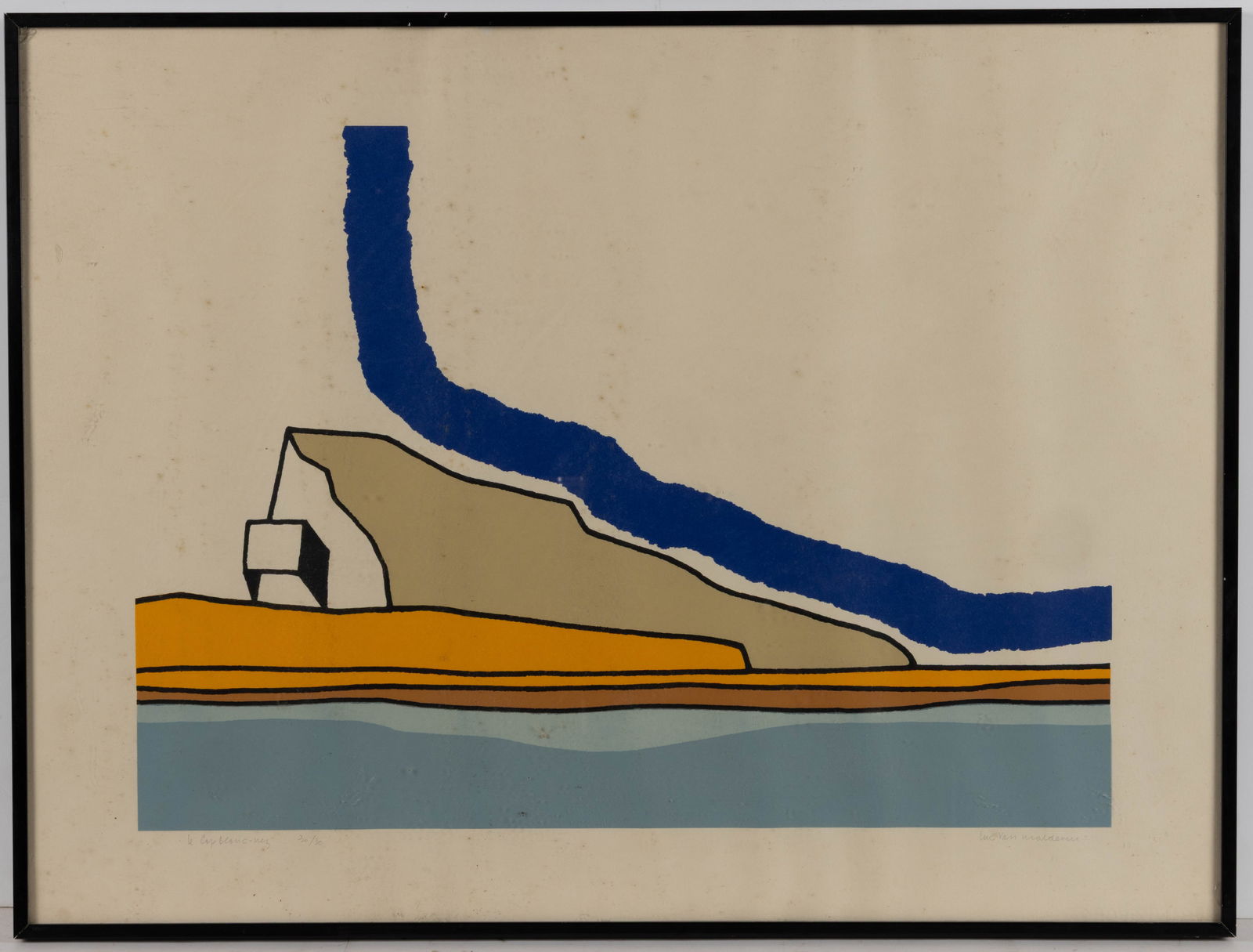 LUC VAN MALDEREN (BELGIAN, 1930-2018) "LE CAP BLANC-NEZ" LITHOGRAPH (1 of 4)