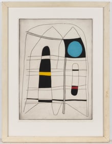 WILLIAM PAUL MALTBY SYKES (MISSISSIPPI / ALABAMA, 1911-1992) "CATHEDRAL INTERIOR" PRINT