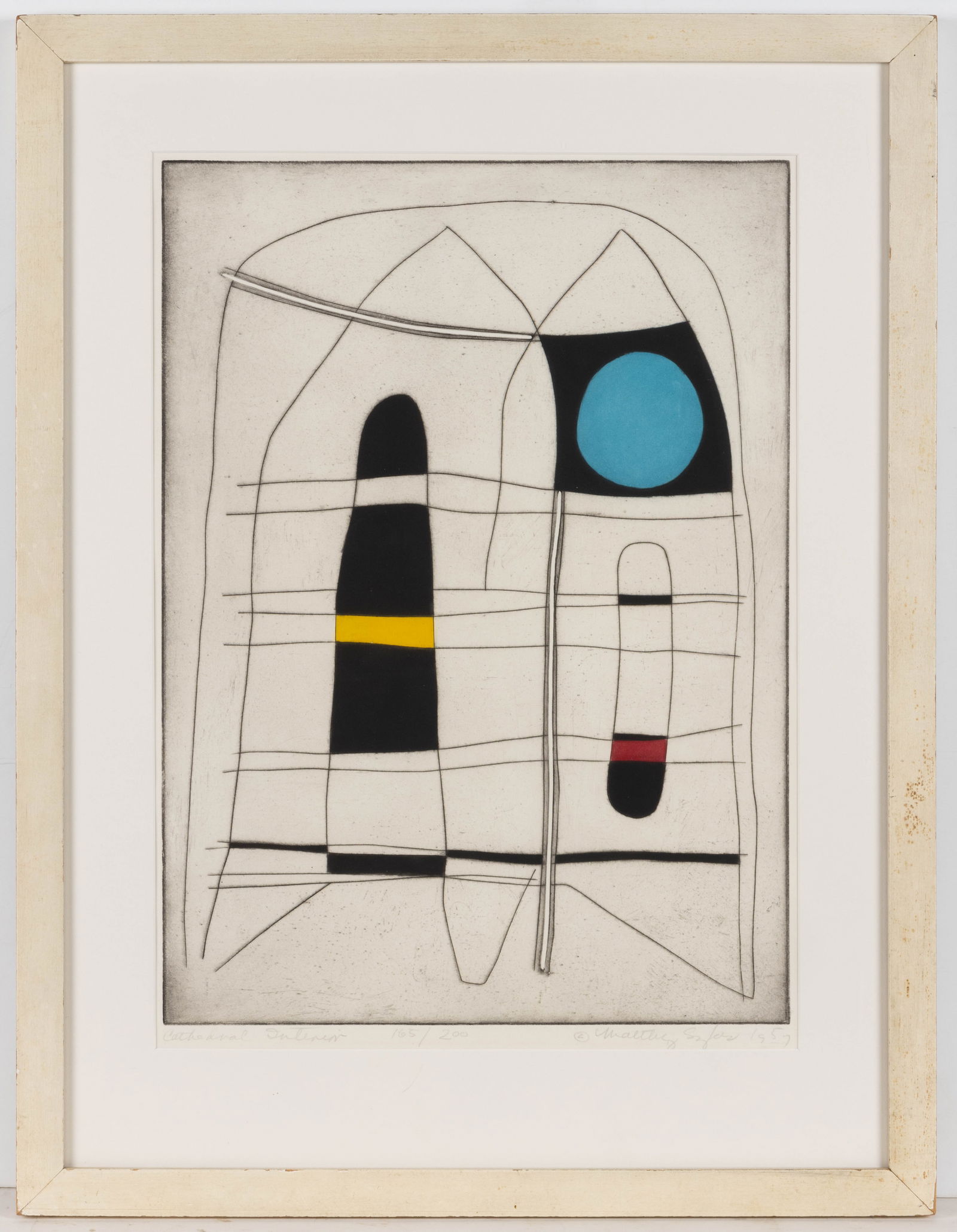 WILLIAM PAUL MALTBY SYKES (MISSISSIPPI / ALABAMA, 1911-1992) "CATHEDRAL INTERIOR" PRINT (1 of 3)