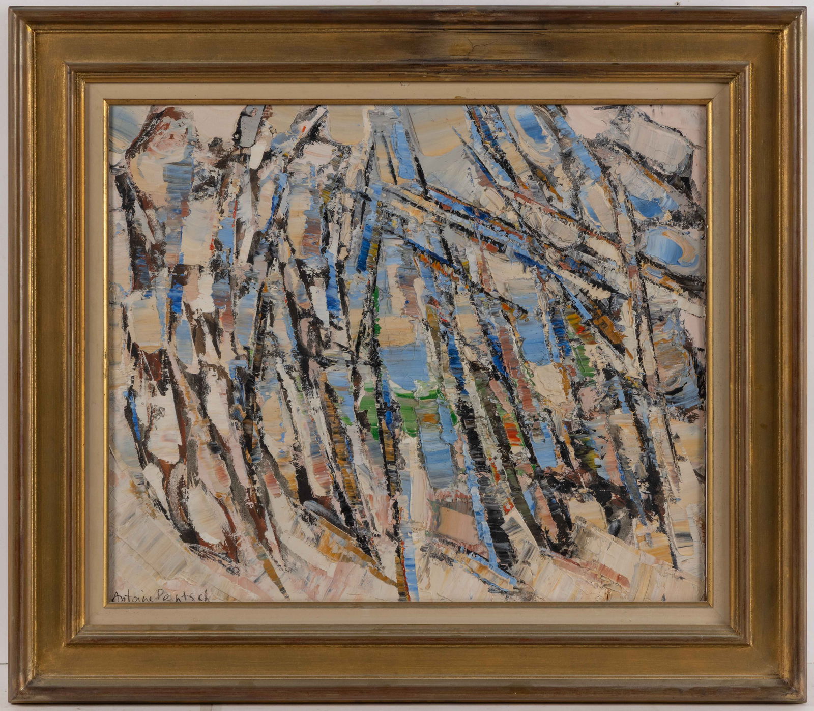 ANTOINE PENTSCH (HUNGARIAN, 1925-2012) ABSTRACT PRINTING (1 of 3)