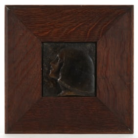 ROBERT FRANGES MIHANOVIC (CROATIAN, 1872-1940) ART NOUVEAU BRONZE BAS-RELIEF PLAQUE