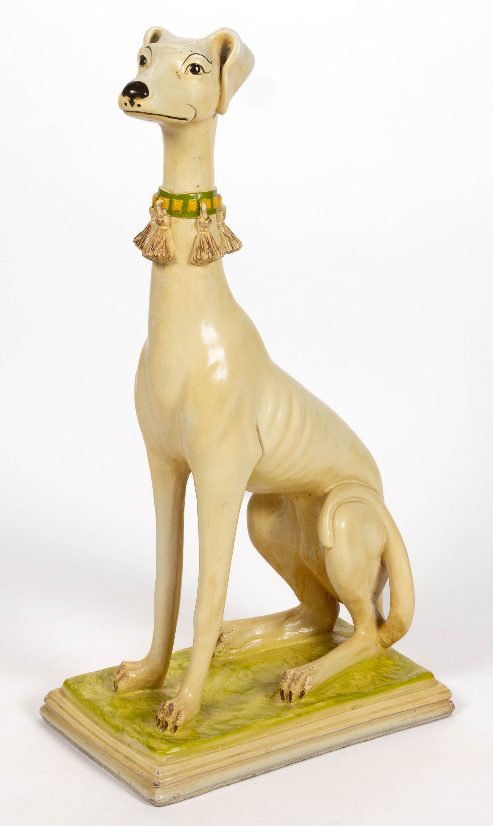 MARWAL INDUSTRIES HOLLYWOOD REGENCY / MID-CENTURY MODERN LARGE COMPOSITE GREYHOUND FIGURE (1 of 5)