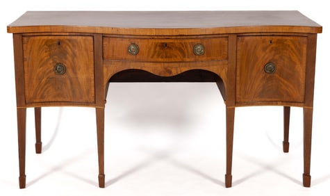 ENGLISH GEORGIAN INLAID MAHOGANY SIDEBOARD
