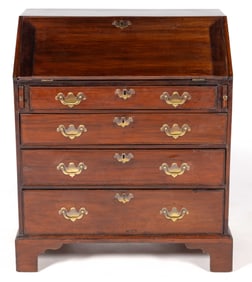 ENGLISH GEORGE III MAHOGANY FALL-FRONT DESK