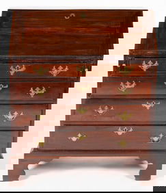 ENGLISH GEORGE III MAHOGANY FALL-FRONT DESK