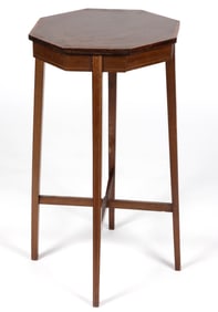 ENGLISH INLAID MAHOGANY STAND TABLE
