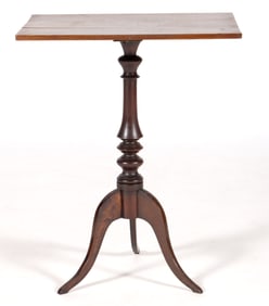 AMERICAN OR ENGLISH LATE FEDERAL MAHOGANY STAND TABLE