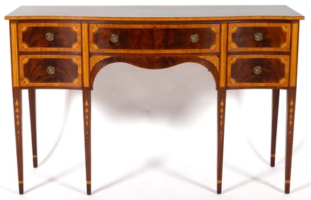 AMERICAN FEDERAL-STYLE INLAID MAHOGANY SIDEBOARD