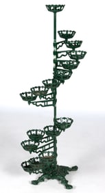 AMERICAN OR ENGLISH ROTATING CAST-IRON PLANT STAND