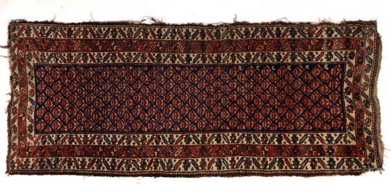 SEMI-ANTIQUE PERSIAN KURDISH RUNNER RUG