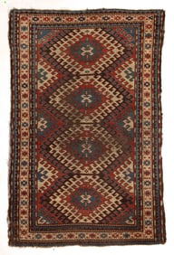 SEMI-ANTIQUE CAUCASIAN RUNNER RUG