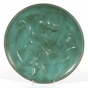 AFTER WAINO AALTONEN (FINNISH, 1894-1966) KEINUMORSIAN CERAMIC PLAQUE