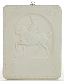 GERMAN KPM PORCELAIN JUBILEE PLAQUE