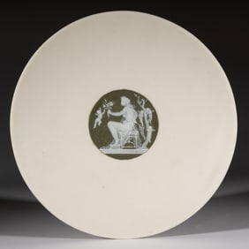 ENGLISH MINTONS PATE-SUR-PATE PARIAN PLATE