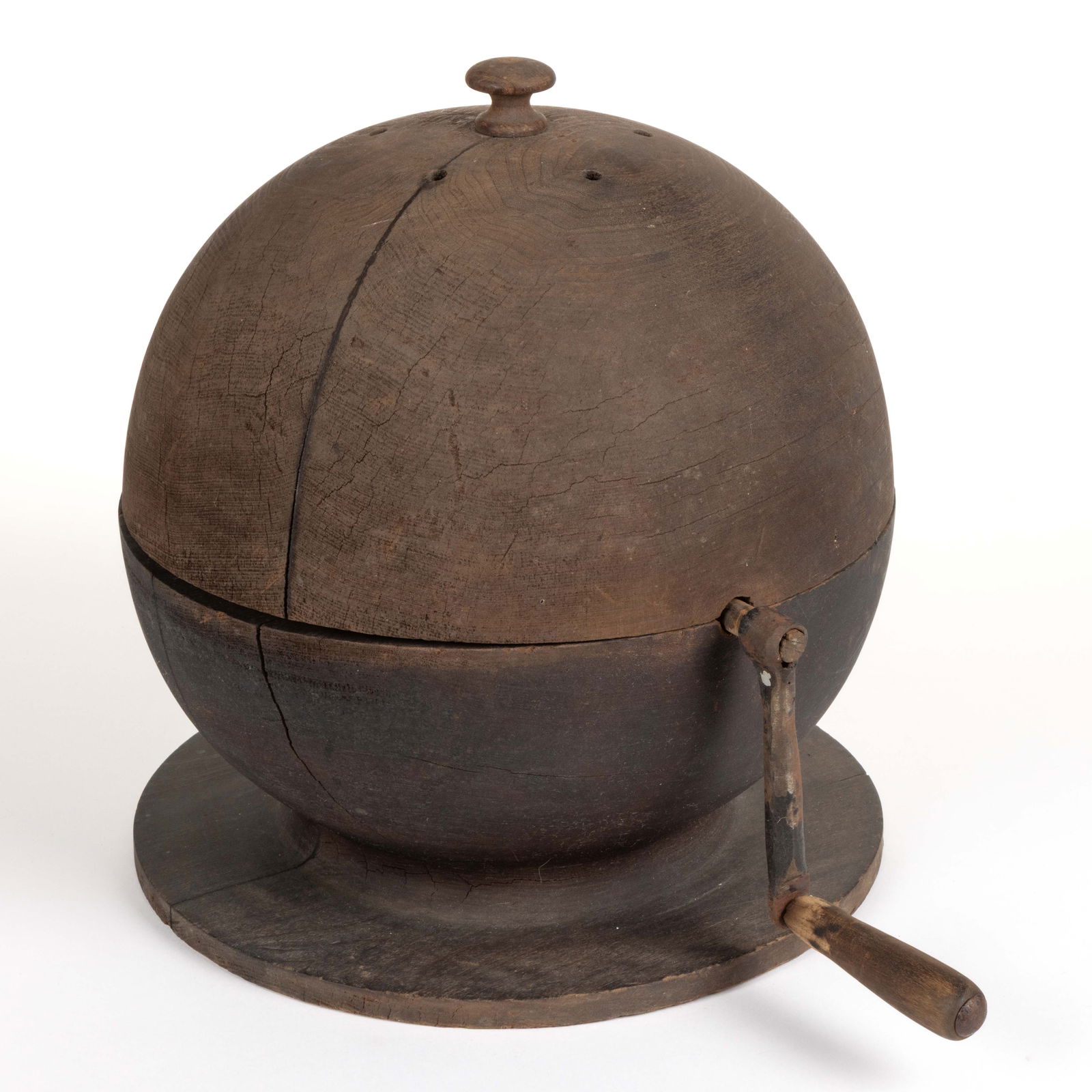 UNUSUAL WOODEN TABLE-TOP CHURN / MIXER (1 of 4)