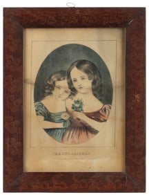 ROCKINGHAM CO., SHENANDOAH VALLEY OF VIRGINIA DECORATED POPLAR PICTURE FRAME