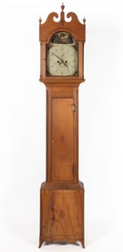 RARE SIGNED JACOB FRY (WOODSTOCK, SHENANDOAH VALLEY OF VIRGINIA, D. 1814), INLAID WALNUT AND CHERRY