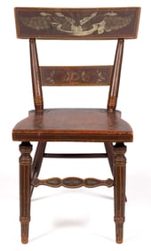 NEW MARKET, SHENANDOAH CO., SHENANDOAH VALLEY OF VIRGINIA PAINT-DECORATED FANCY YOUTH CHAIR
