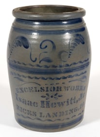 WESTERN PENNSYLVANIA STENCILED STONEWARE JAR