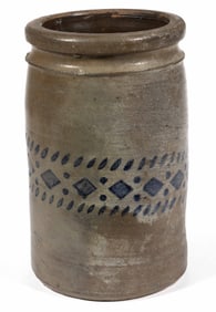 WESTERN PENNSYLVANIA STENCILED STONEWARE JAR