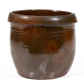 NEW MARKET, SHENANDOAH VALLEY OF VIRGINIA ATTRIBUTED EARTHENWARE / REDWARE JAR