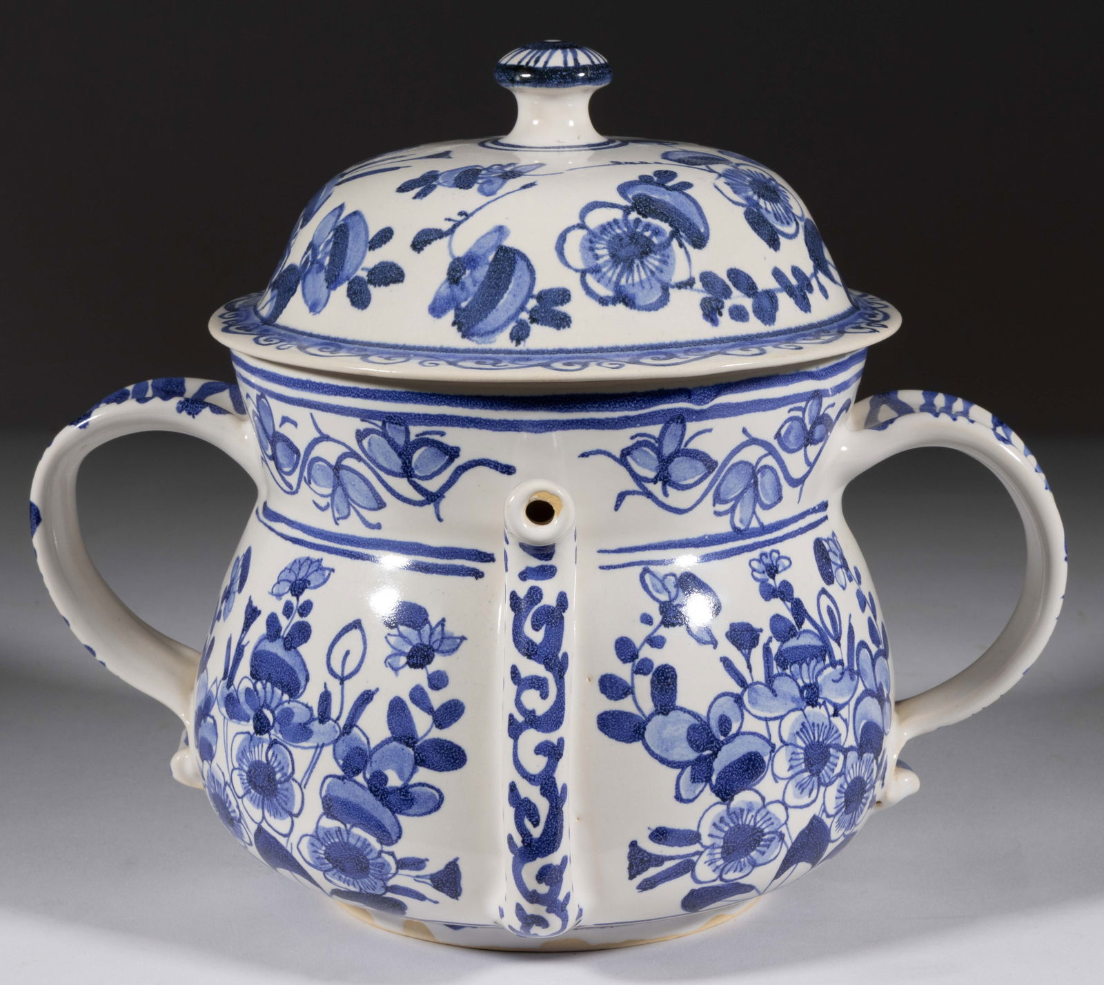 MICHELLE ERICKSON (VIRGINIA, B. 1960) COLONIAL WILLIAMSBURG REPRODUCTION DELFT TIN-GLAZED (1 of 5)