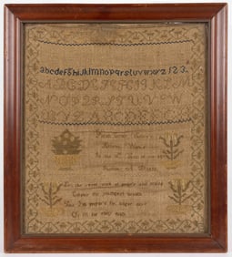 ROMNEY, VIRGINIA (NOW WEST VIRGINIA) NEEDLEWORK SAMPLER