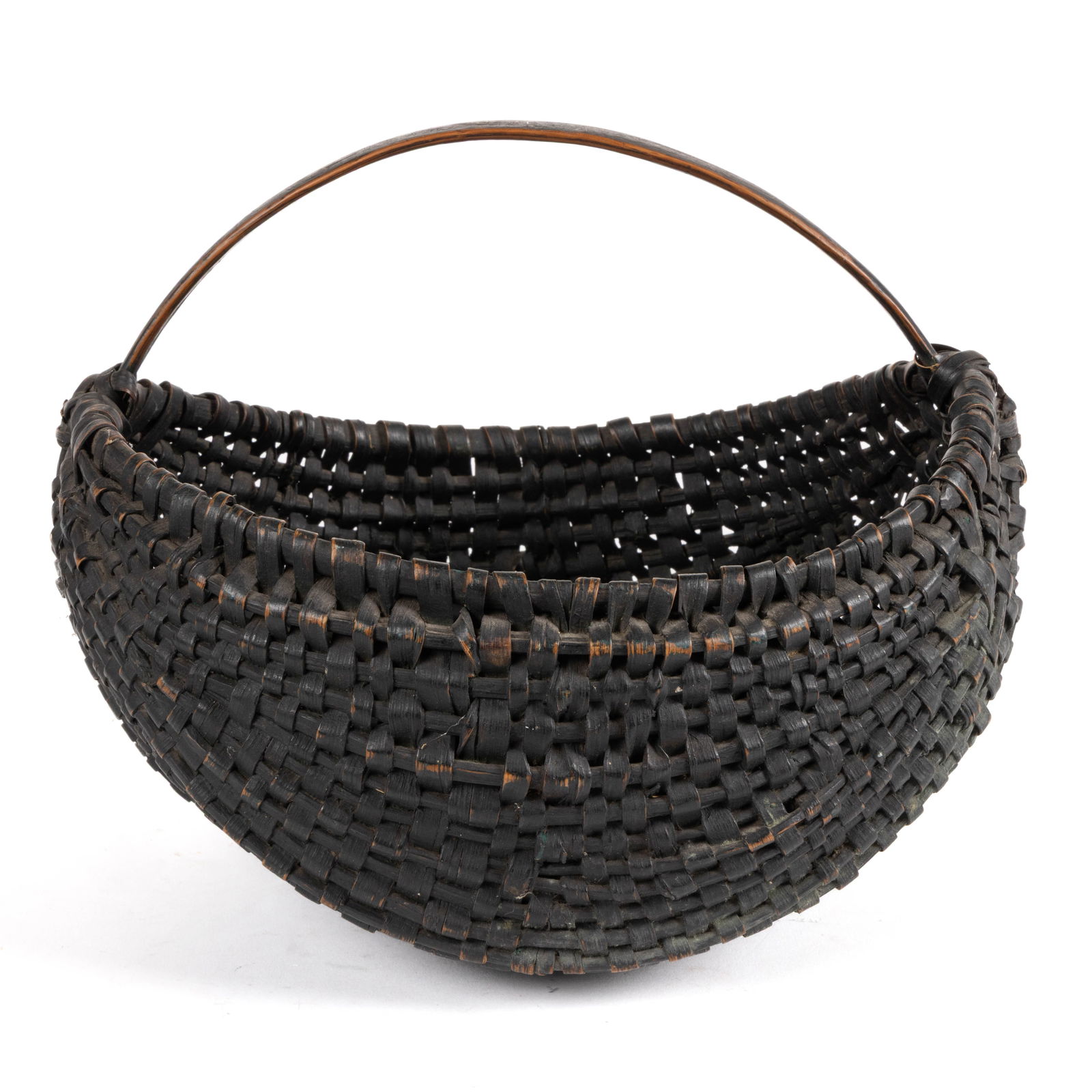 VALLEY OF VIRGINIA PAINTED RIB-TYPE WOVEN-SPLINT BASKET (1 of 5)