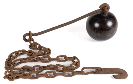 IRON AND WOOD STAGECOACH / TAVERN SIGNALING BALL