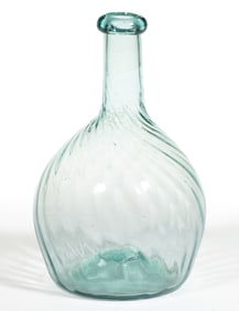 MIDWESTERN PATTERN-MOLDED GLOBULAR-FORM BOTTLE