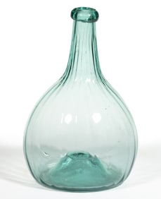 MIDWESTERN PATTERN-MOLDED GLOBULAR-FORM BOTTLE
