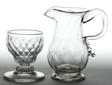 ASSORTED PATTERN-MOLDED ARTICLES, LOT OF TWO