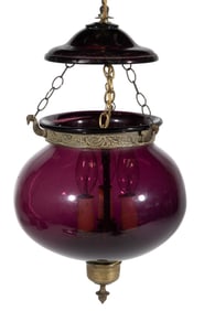 FREE-BLOWN HANGING SUSPENSION / HALL PENDANT CANDLE LAMP