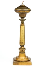 CORNELIUS & BAKER GILDED BRASS / BRONZE SOLAR STAND LAMP