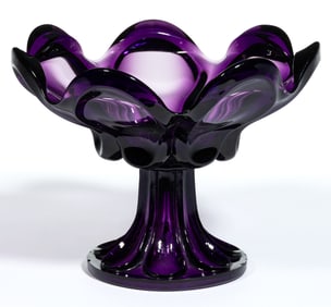 PRESSED LOOP / LEAF DISH ON FOOT / OPEN COMPOTE