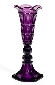 PRESSED FOUR-PRINTIE BLOCK VASE