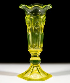 PRESSED CIRCLE AND ELLIPSE VASE