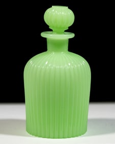 BLOWN-MOLDED RIBBED COLOGNE BOTTLE