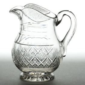CUT STRAWBERRY DIAMONDS AND FANS JUG / PITCHER