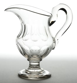 EARLY CUT PANELED QUART JUG / PITCHER