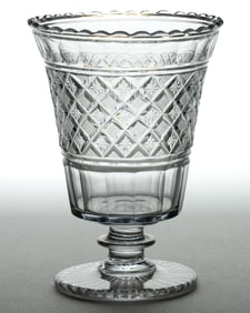 CUT STRAWBERRY DIAMONDS AND STARS CELERY VASE