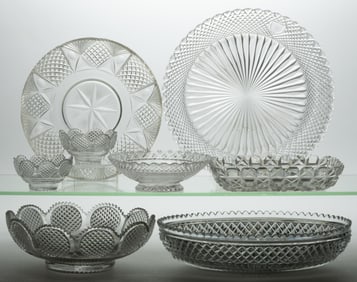 ASSORTED CUT GLASS TABLE ARTICLES, LOT OF EIGHT