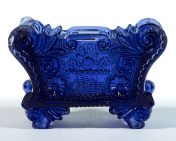 BF-1B BASKET OF FLOWERS PRESSED OPEN SALT