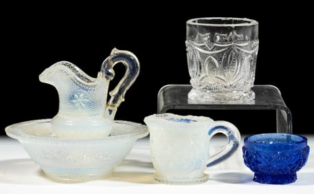 PRESSED LACY TOYS, LOT OF FIVE